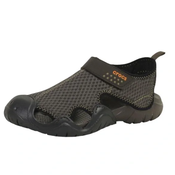 CROCS | Shoes | Crocs Swiftwater Mesh Brown 541 Water Deck  display picture 1